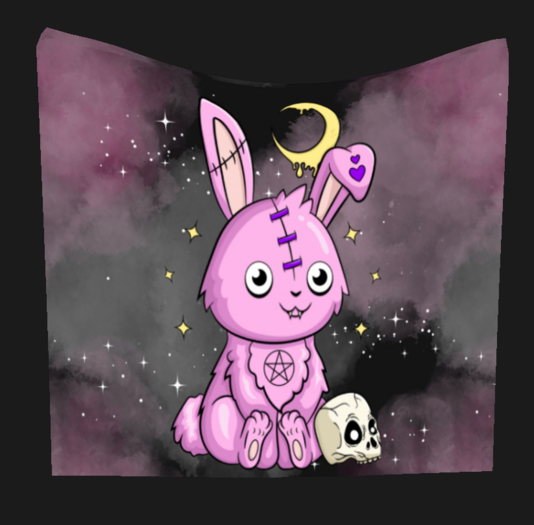 Second Life Marketplace * Pastel Goth Bunny Tapestry